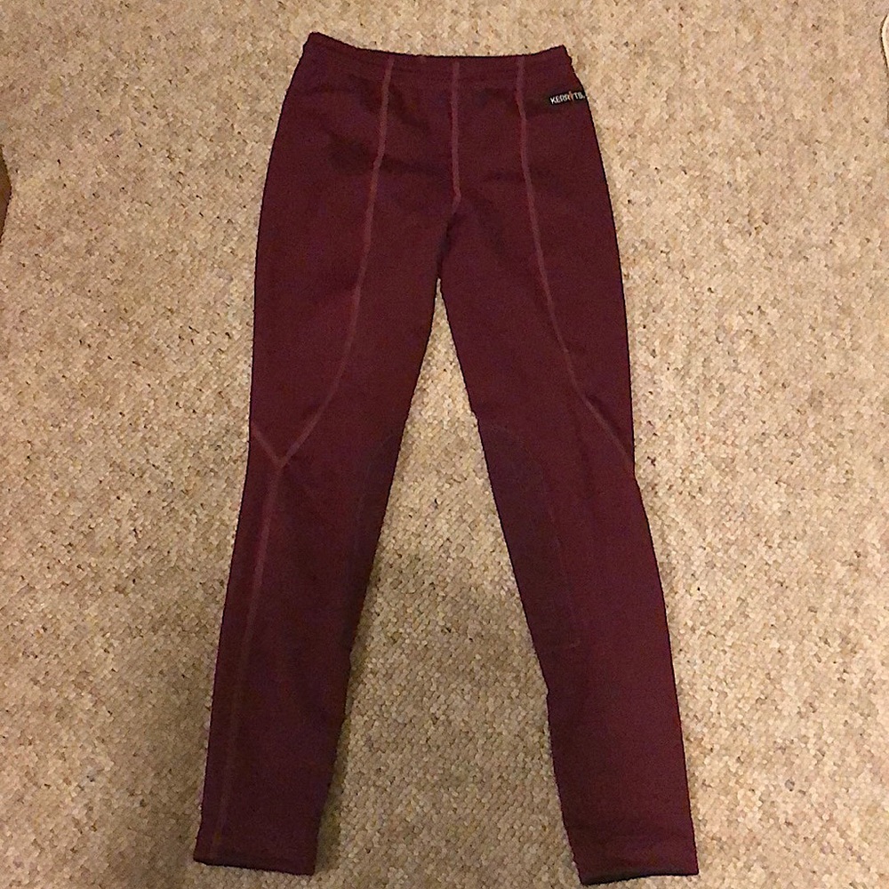 Kerrits Burgundy horseback riding breeches